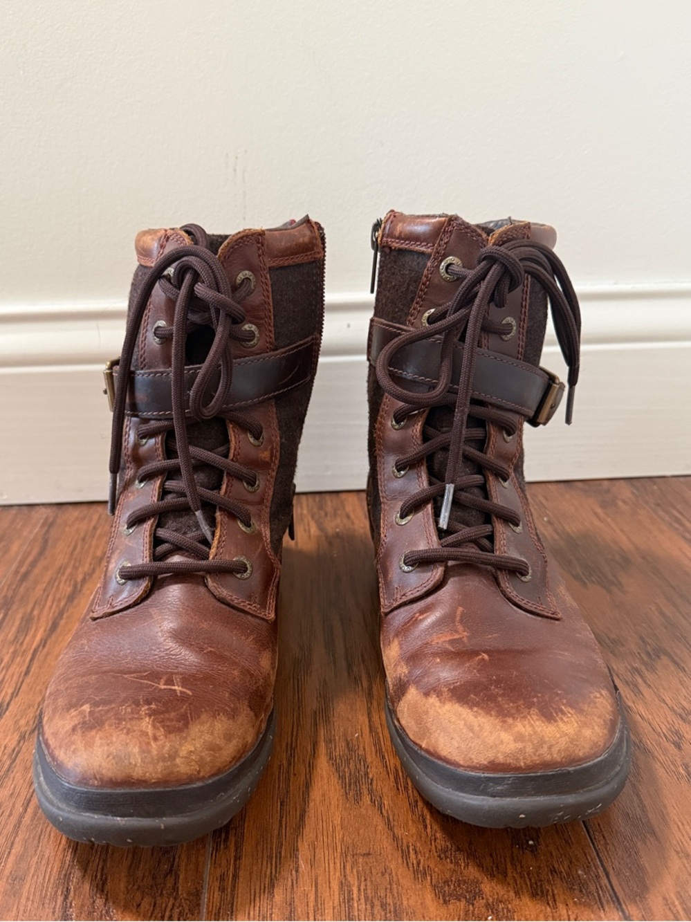 UGG Women's Kesey Brown Waterproof Leather Boots